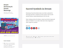 Tablet Screenshot of mydreammeanings.com